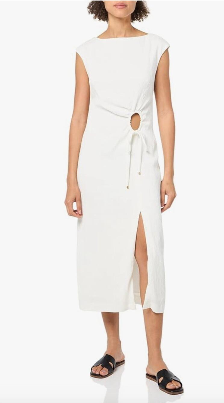 Trina Turk Women's Plisse Midi Dress Size 8 Retail $298